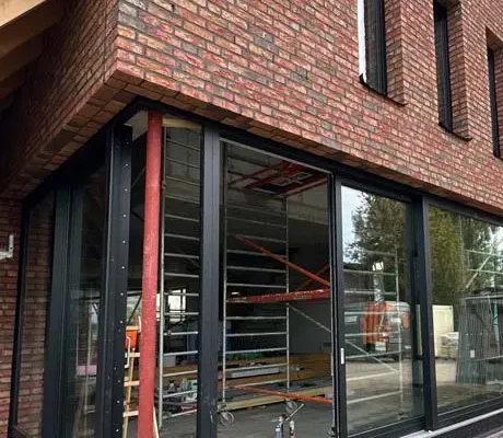 Hebe-Schiebe-Tür mit Ganzglasecke in Hamburg Hebe-Schiebe-Tür mit Ganzglasecke in Hamburg